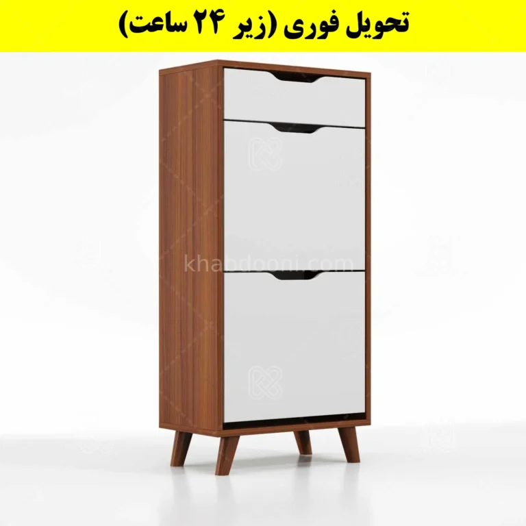 جاکفشی داشبوردی دو درب کشودار النا – طول 50 (تحویل فوری)
