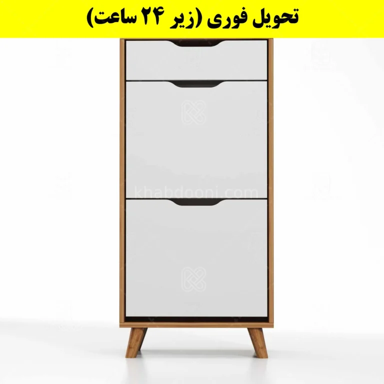 جاکفشی داشبوردی دو درب کشودار النا – طول 50 (تحویل فوری)