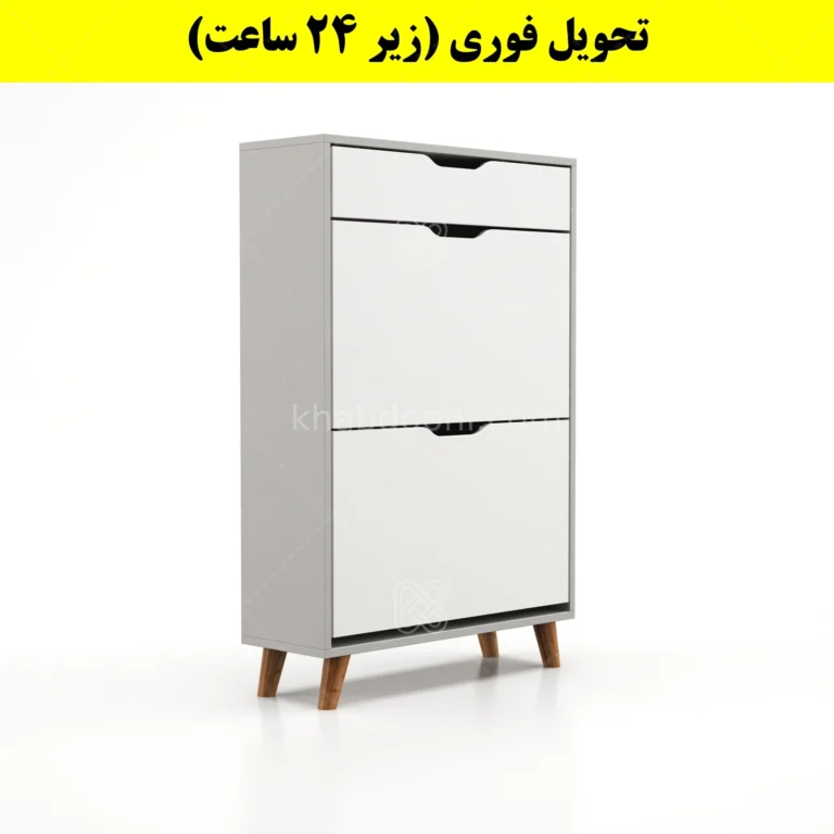 جاکفشی داشبوردی دو درب کشودار النا – طول 70 (تحویل فوری)