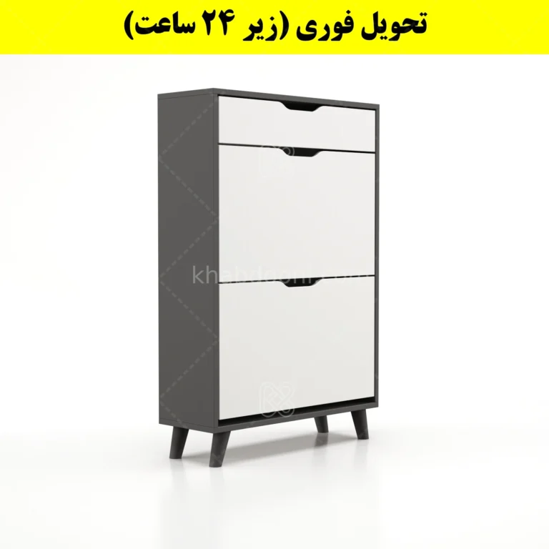 جاکفشی داشبوردی دو درب کشودار النا – طول 70 (تحویل فوری)