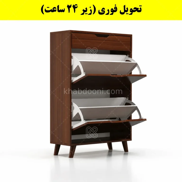 جاکفشی داشبوردی دو درب کشودار النا – طول 70 (تحویل فوری)