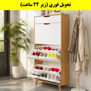جاکفشی داشبوردی سه درب کشودار النا – طول 70 (تحویل فوری)