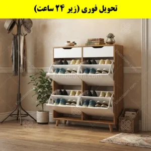 جاکفشی داشبوردی چهار درب کشودار النا – طول 100 (تحویل فوری)