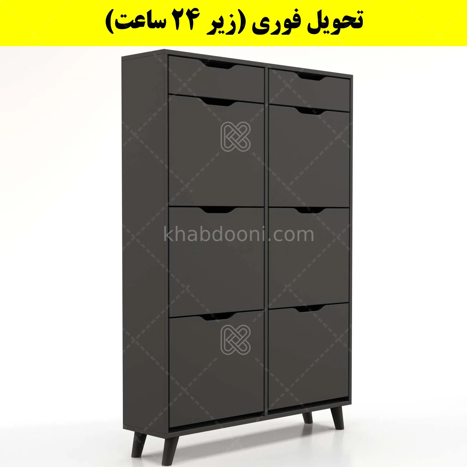 جاکفشی داشبوردی شش درب کشودار النا – طول 100 (تحویل فوری) نوک مدادی