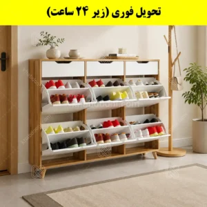 جاکفشی داشبوردی شش درب کشودار النا – طول 150 (تحویل فوری)