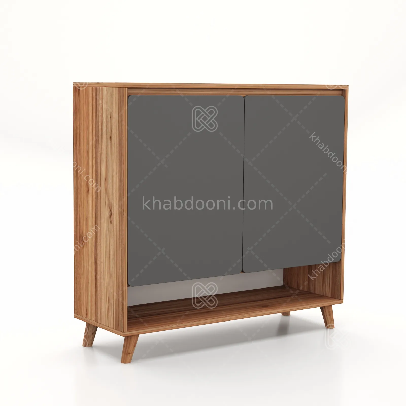 کنسولی ماکان 2 درب 100 نوک مدادی گردویی
