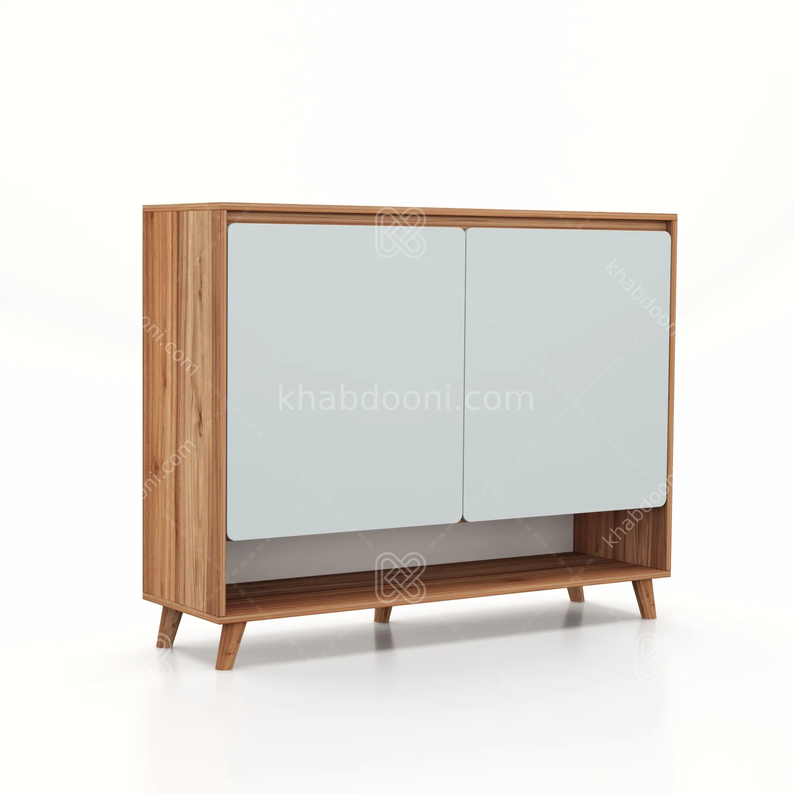 کنسولی ماکان 2 درب 120 طوسی گردویی