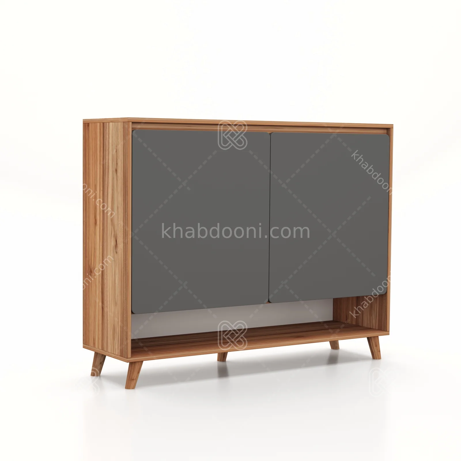 کنسولی ماکان 2 درب 120 نوک مدادی گردویی