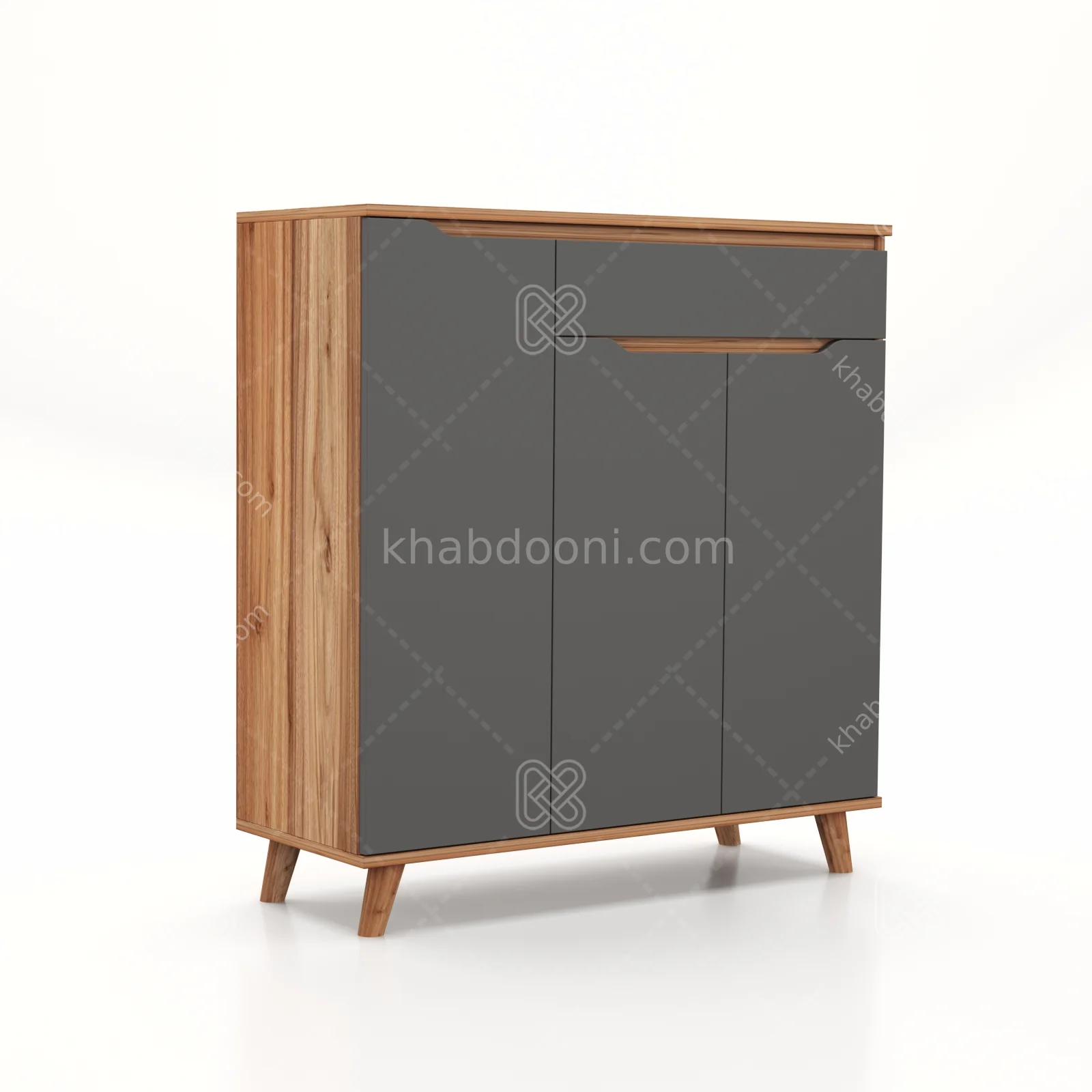 جاکفشی کنسولی روما 3 درب طول 90 نوک مدادی گردویی