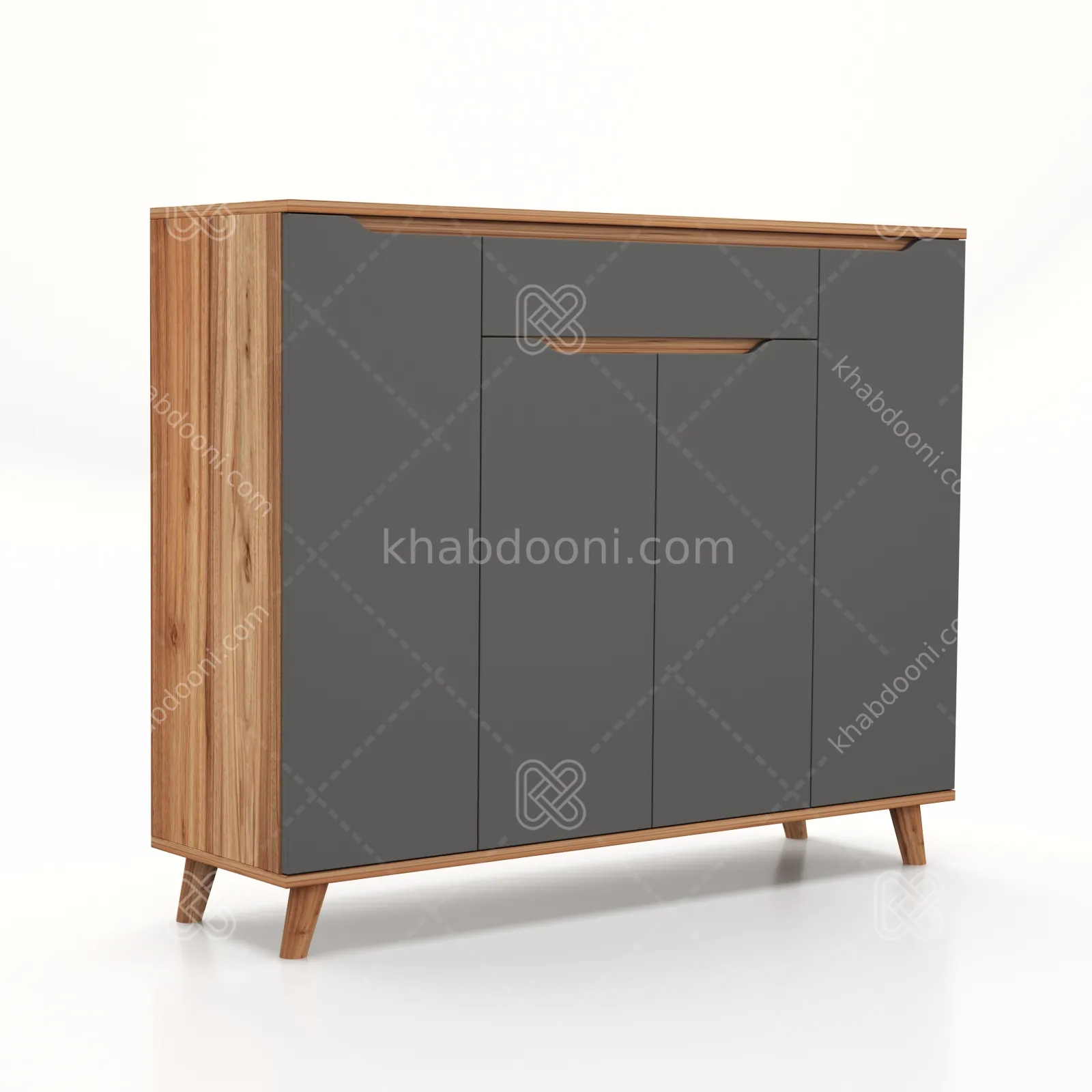 جاکفشی کنسولی روما 4 درب طول 120 نوک مدادی گردویی