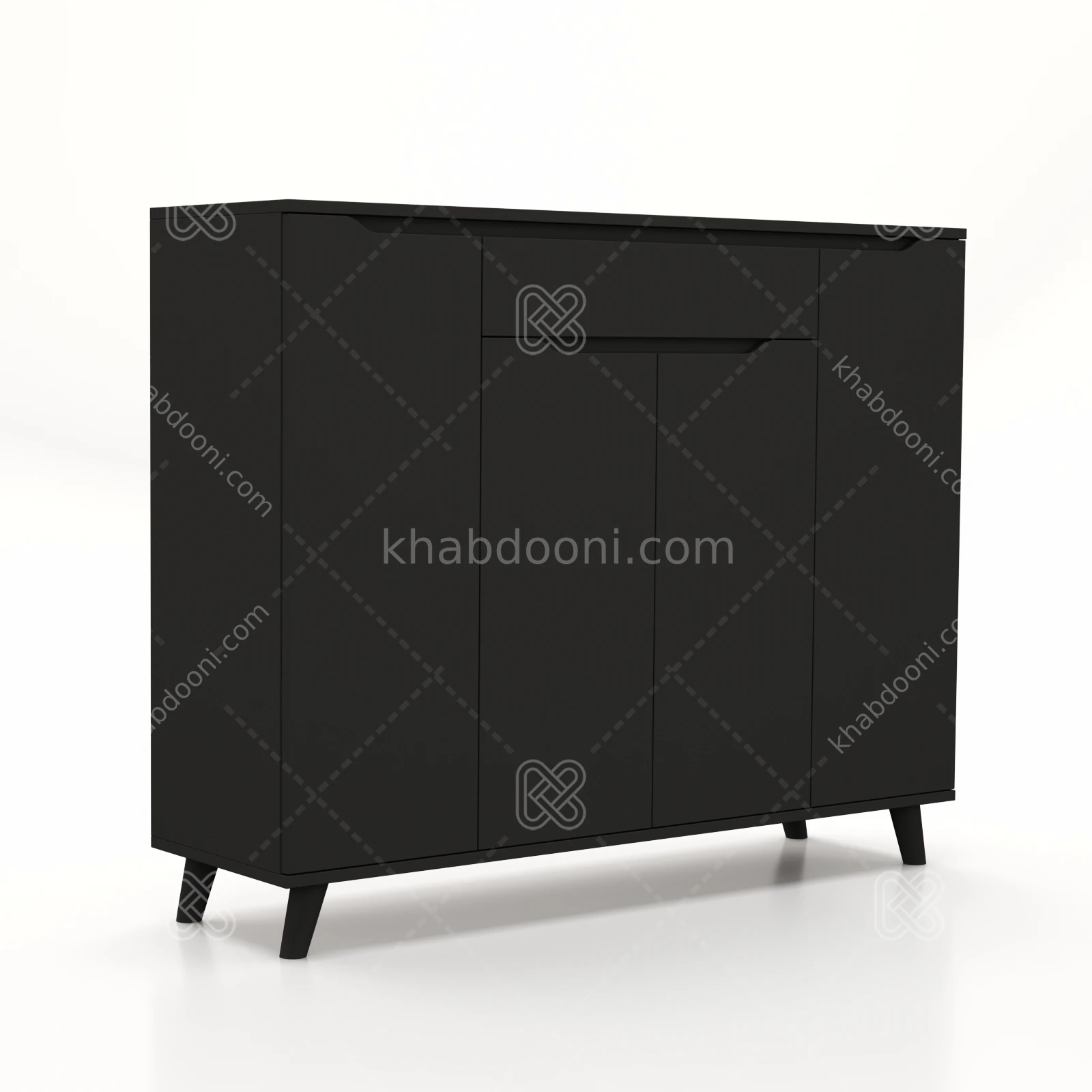 جاکفشی کنسولی روما 4 درب طول 120 مشکی