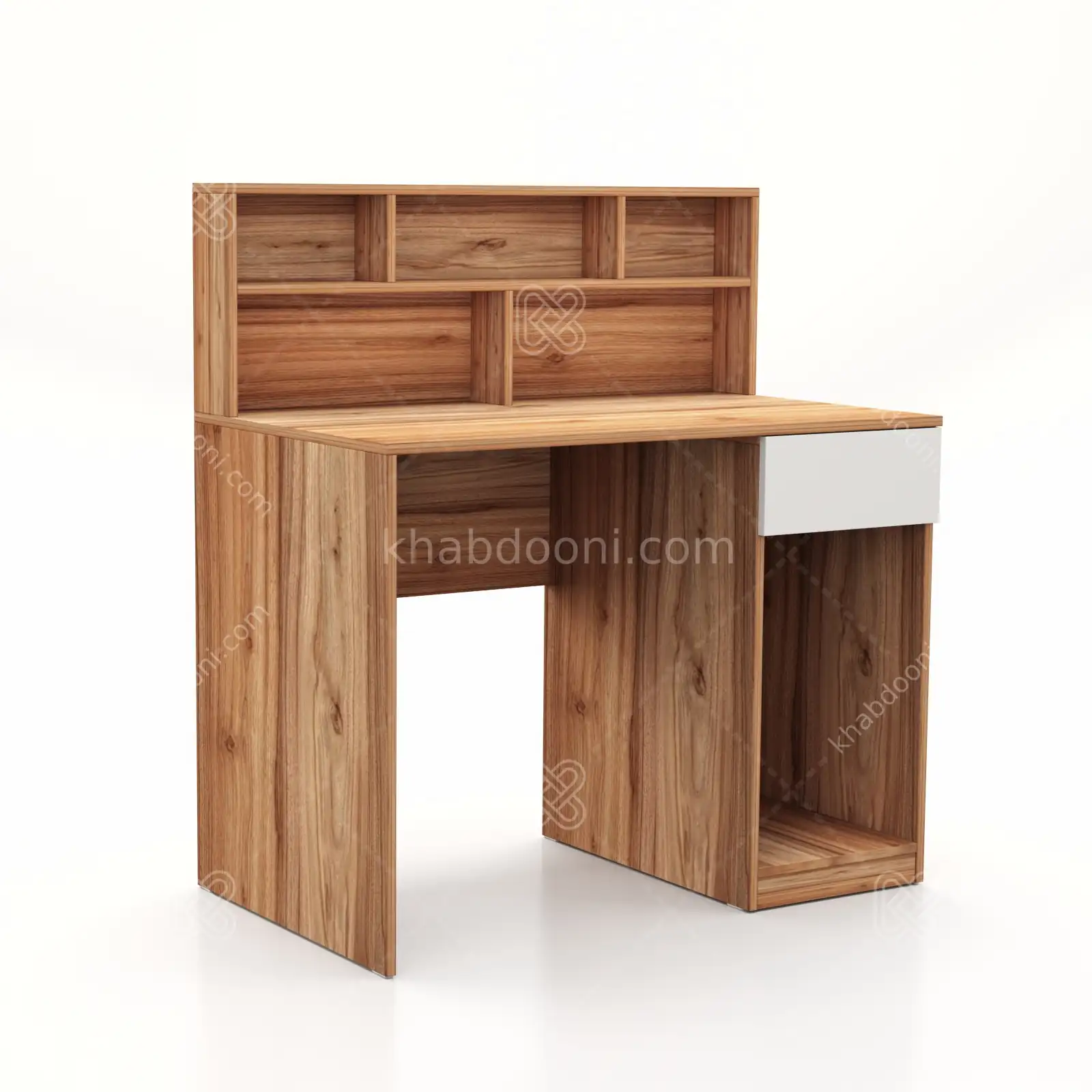 میز تحریر بهار طول 100 - کد 111 سفید گردویی