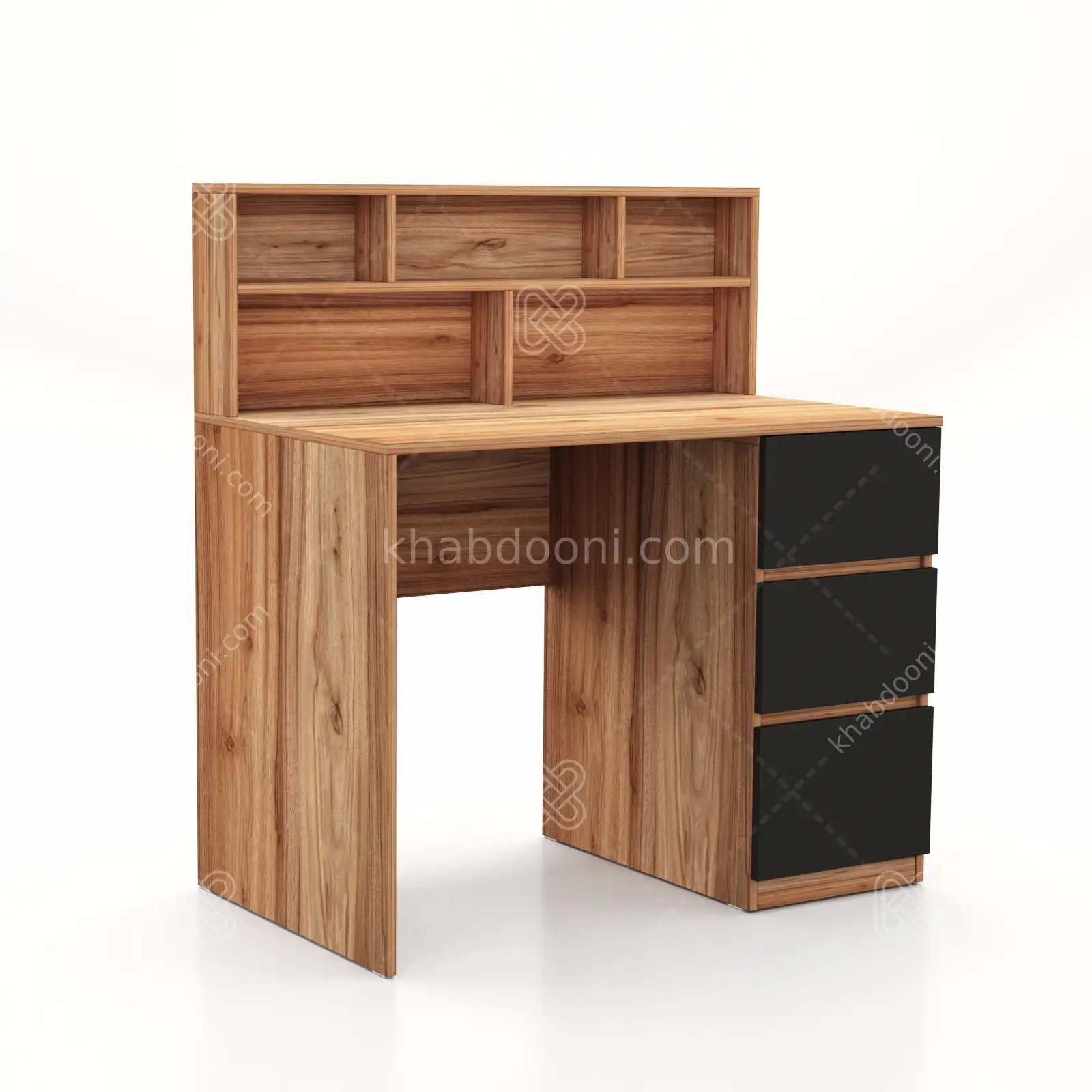 میز تحریر بهار طول 100 - کد 112 مشکی گردویی