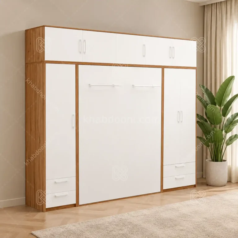تخت تاشو عمودی دو نفره طول 300 کد 100