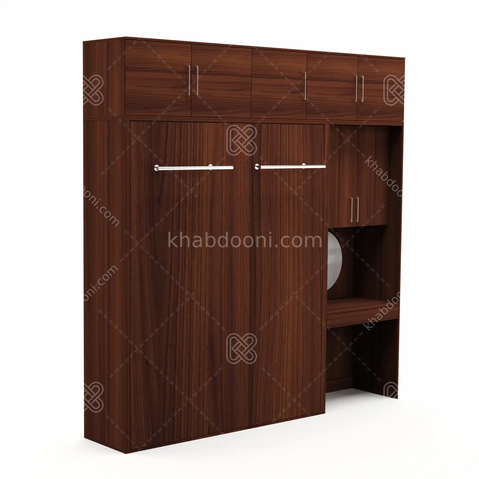 تخت تاشو عمودی دو نفره طول 250 کد 104 فندوقی