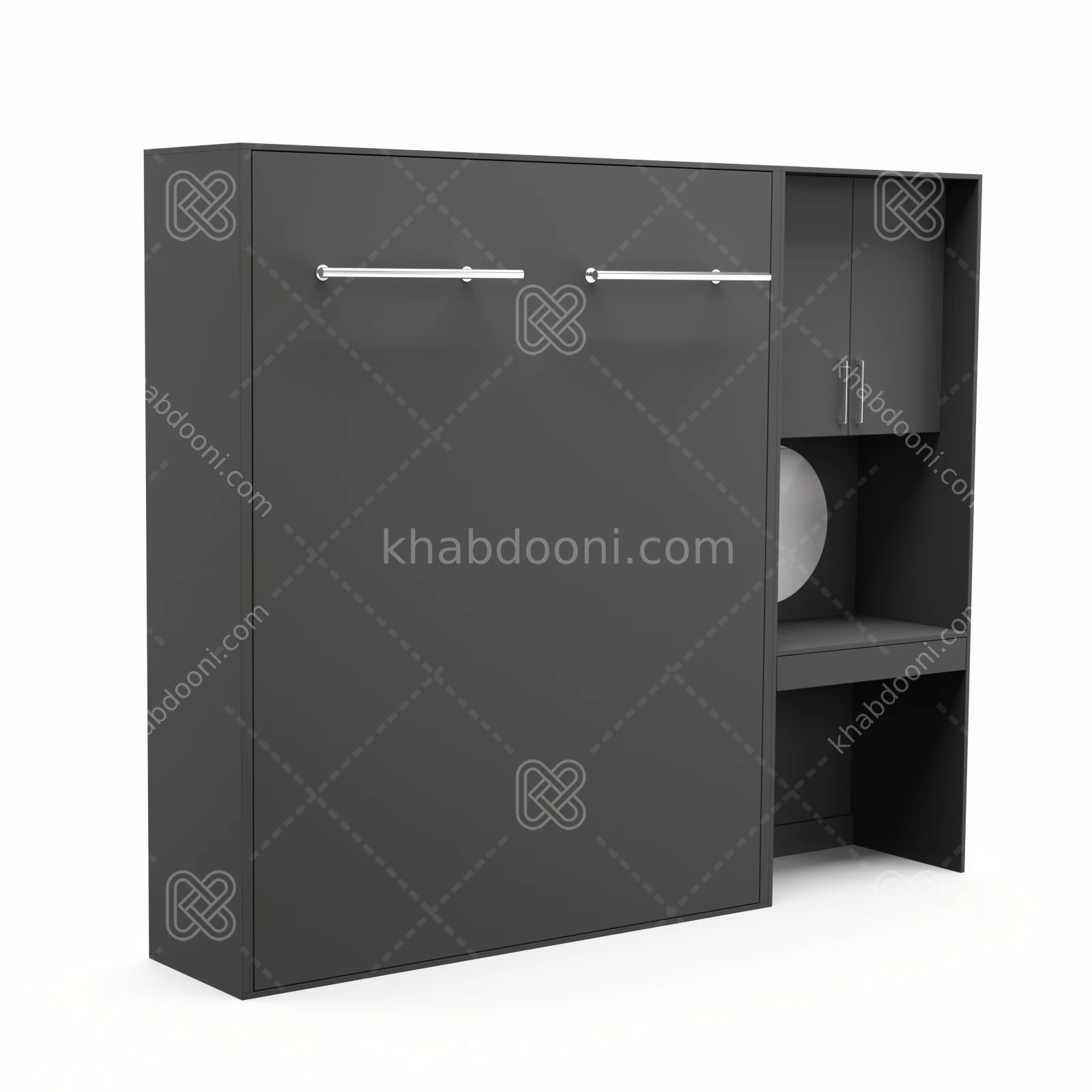 تخت تاشو عمودی دو نفره طول 250 کد 105 نوک مدادی