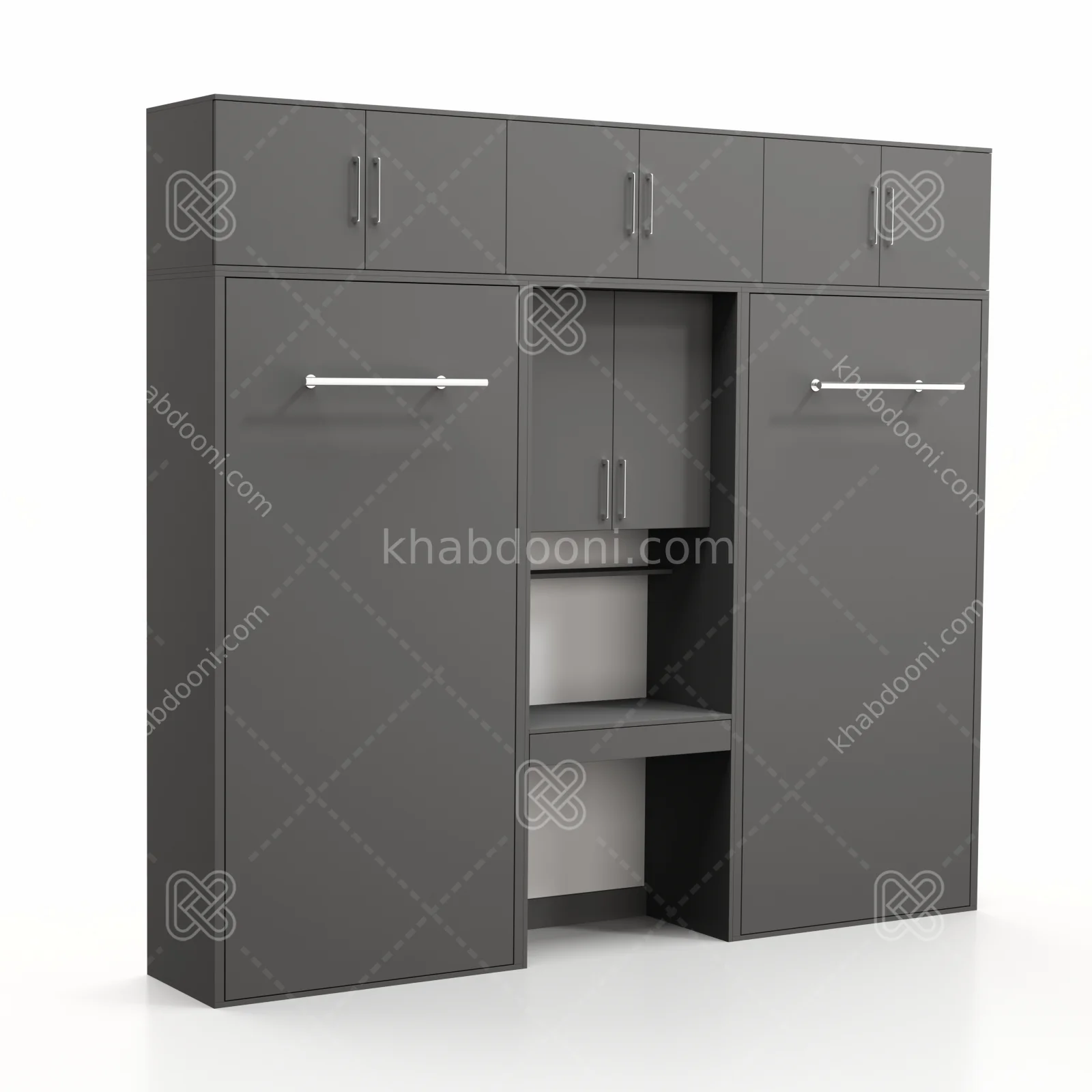 تخت تاشو عمودی دو نفره طول 290 کد 111 نوک مدادی