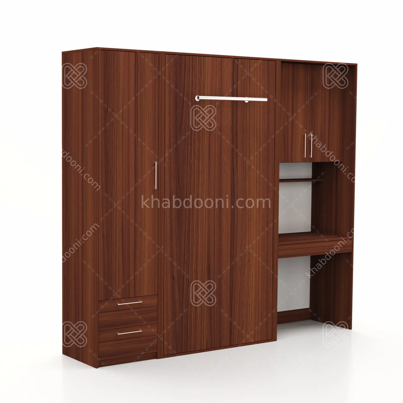تخت تاشو عمودی تک نفره طول 235 کد 115 فندوقی