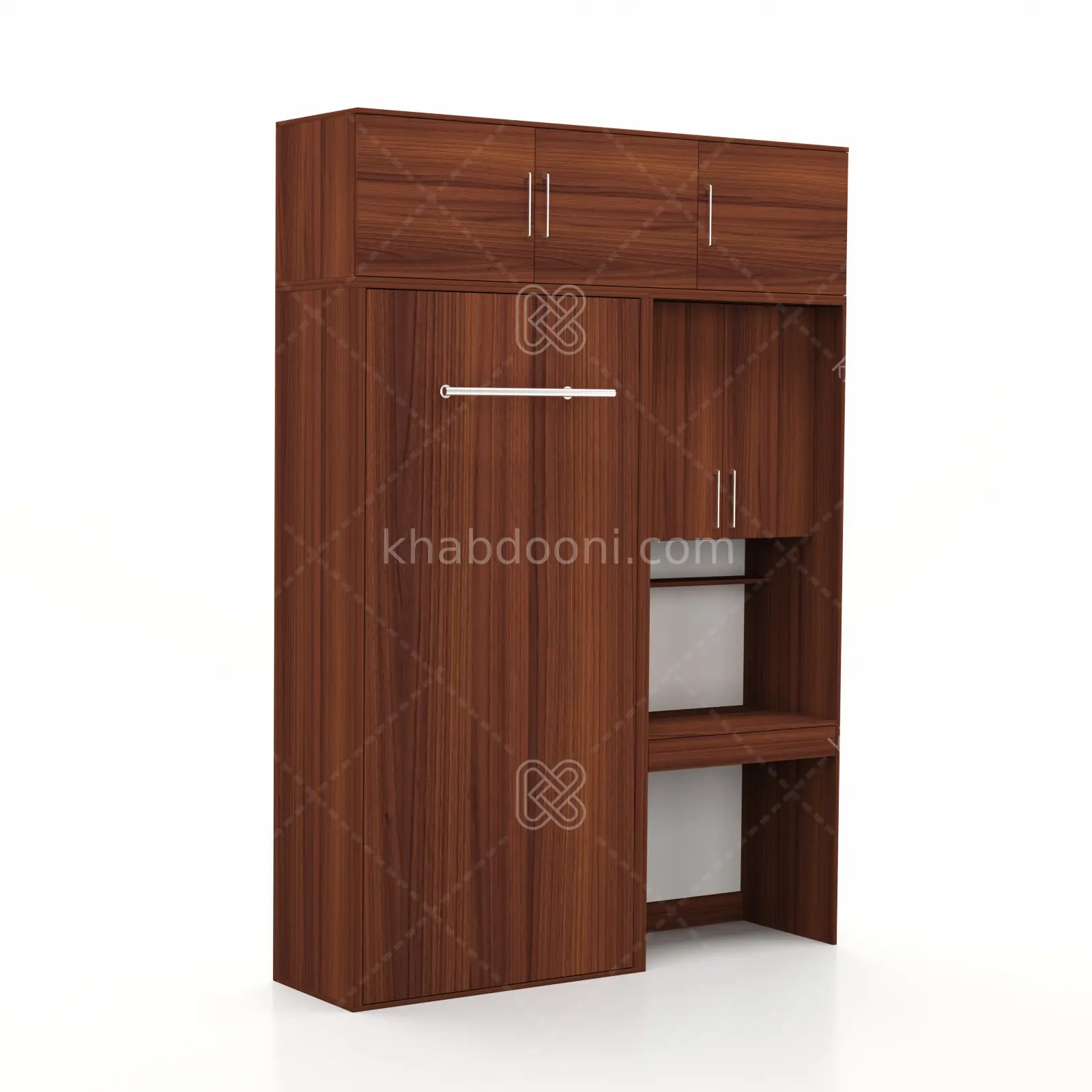 تخت تاشو عمودی تک نفره طول 185 کد 116 فندوقی