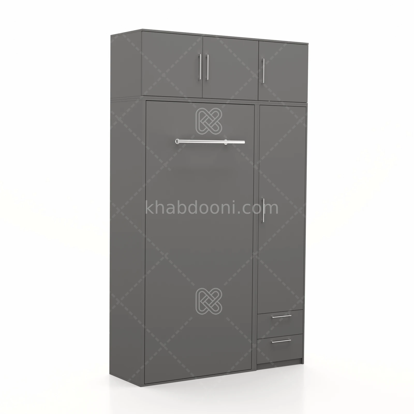 تخت تاشو عمودی تک نفره طول 155 کد 120 نوک مدادی