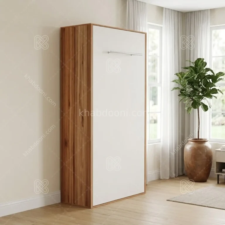 تخت تاشو عمودی تک نفره طول 105 کد 122