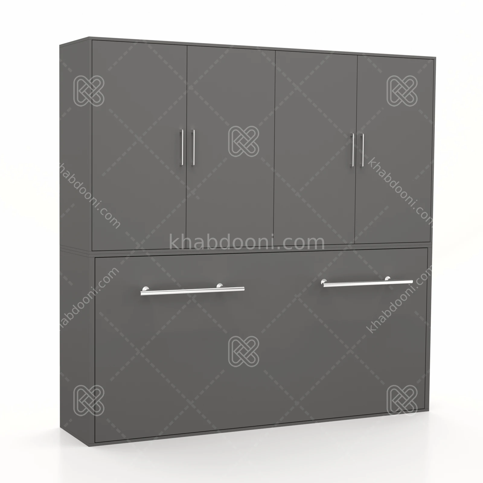 تخت تاشو افقی تک نفره طول 215 کد 123 نوک مدادی