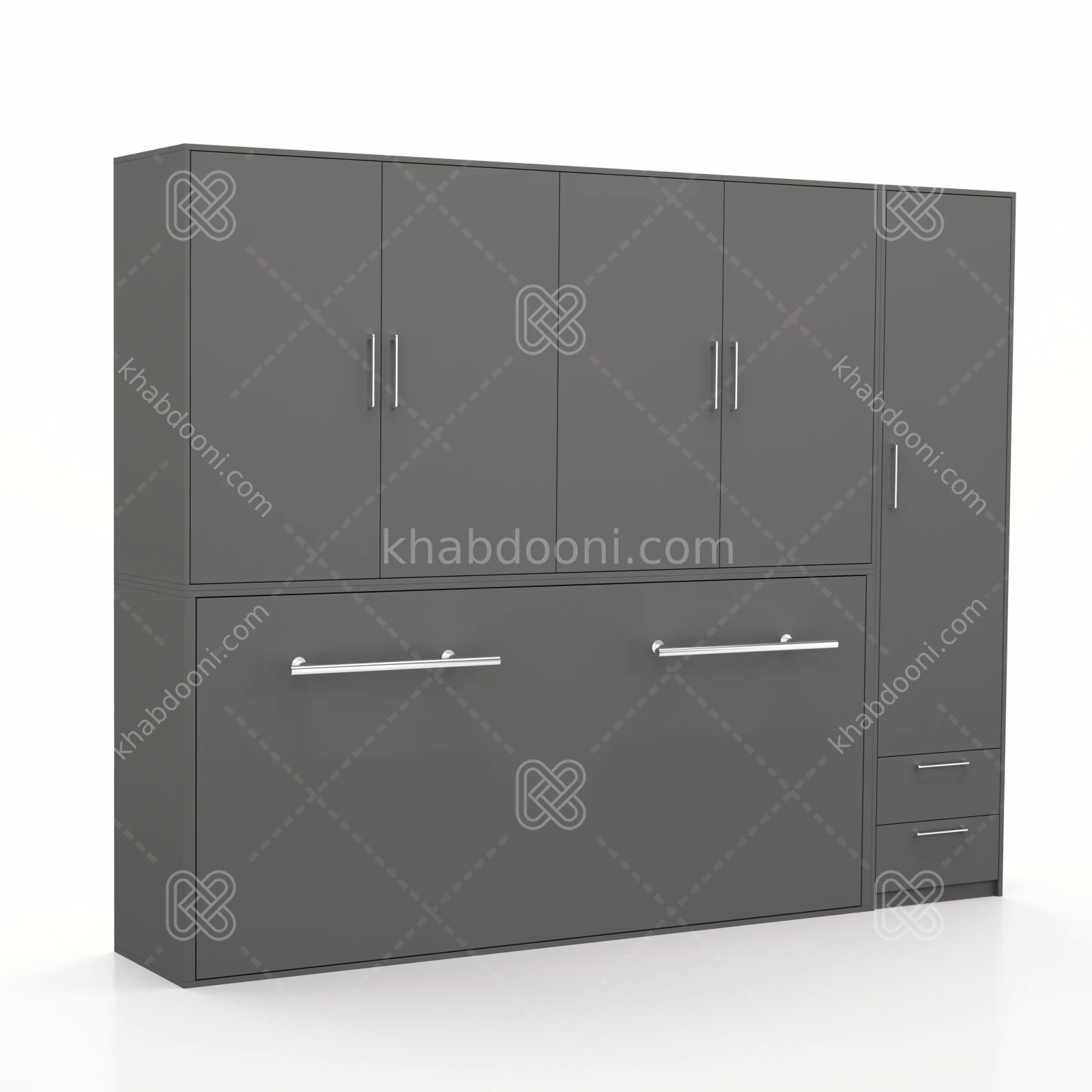 تخت تاشو افقی تک نفره طول 265 کد 125 نوک مدادی