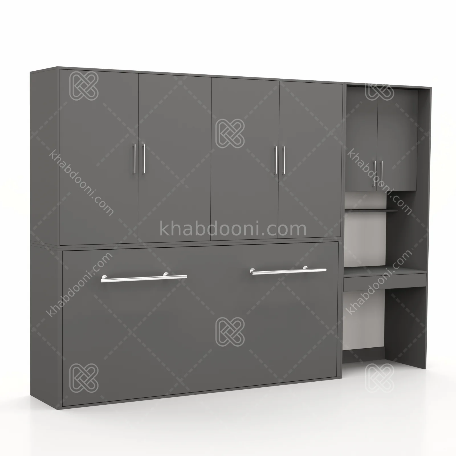 تخت تاشو افقی تک نفره طول 300 کد 126 نوک مدادی